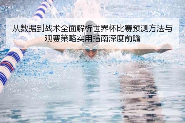 从数据到战术全面解析世界杯比赛预测方法与观赛策略实用指南深度前瞻
